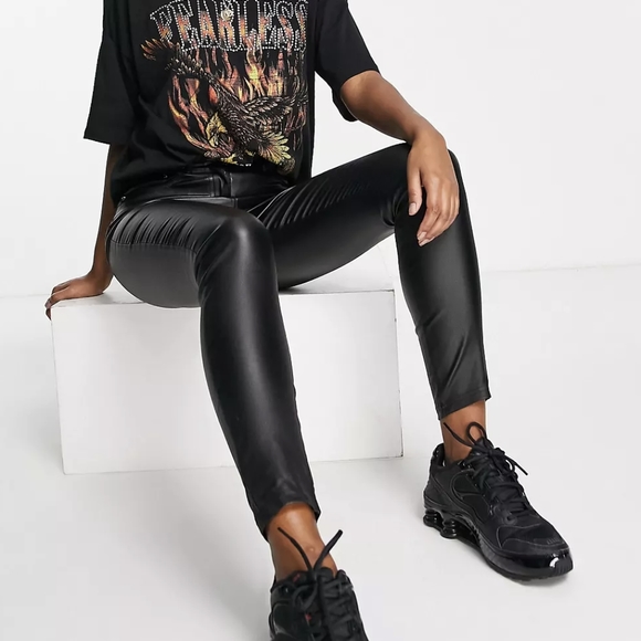 Parisian Coated Skinny Jean in Black (Size: 10) - Picture 11 of 11